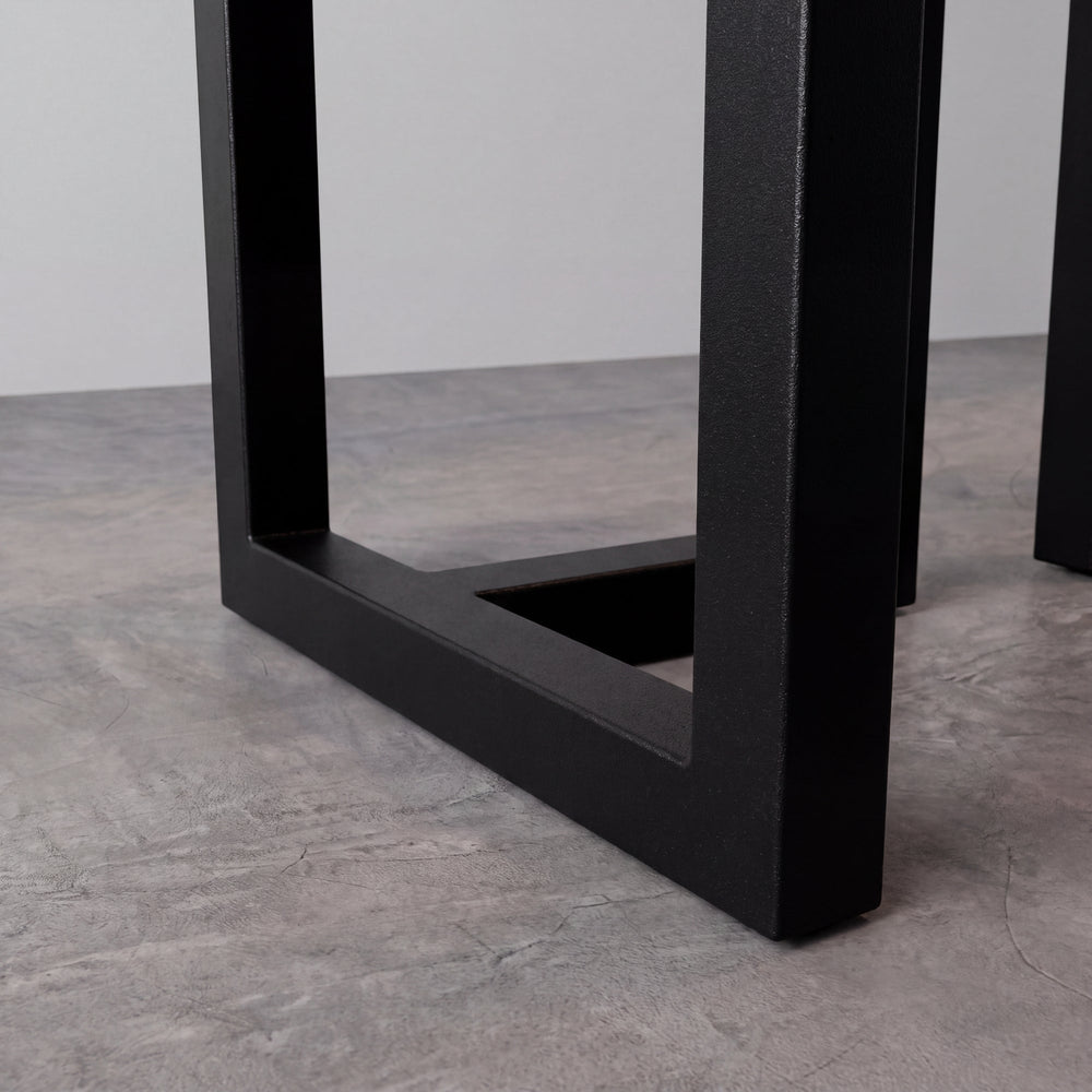 Black Walnut Gray Epoxy River Dining Table