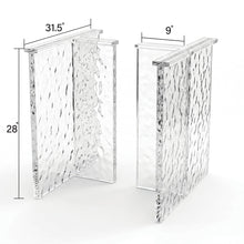 Poplar Ice Crystal Epoxy River Dining Table