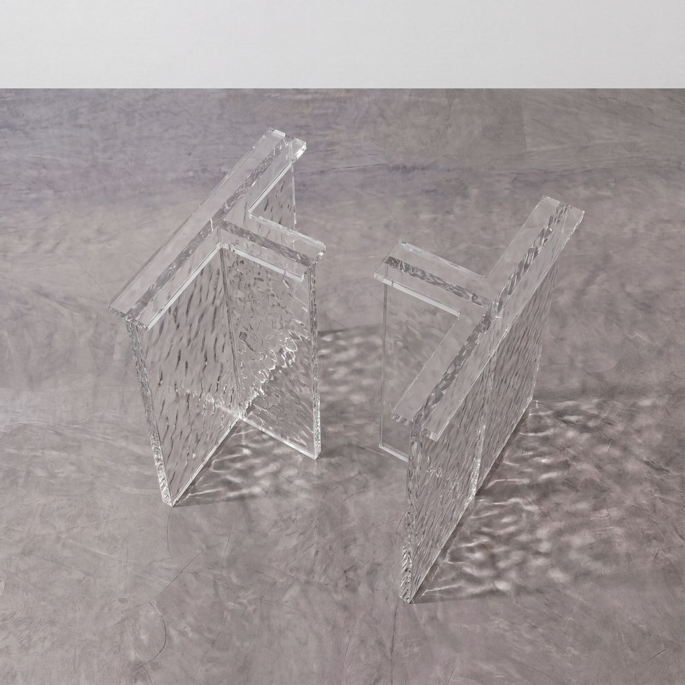 Poplar Ice Crystal Epoxy River Dining Table