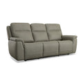 Flexsteel Sawyer Power Reclining Sofa with Power Headrest & Lumbar