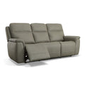 Flexsteel Sawyer Power Reclining Sofa with Power Headrest & Lumbar