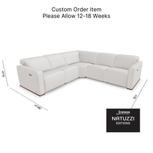 BALTIMORA Power Dual Recliner 5pc Sectional by Natuzzi