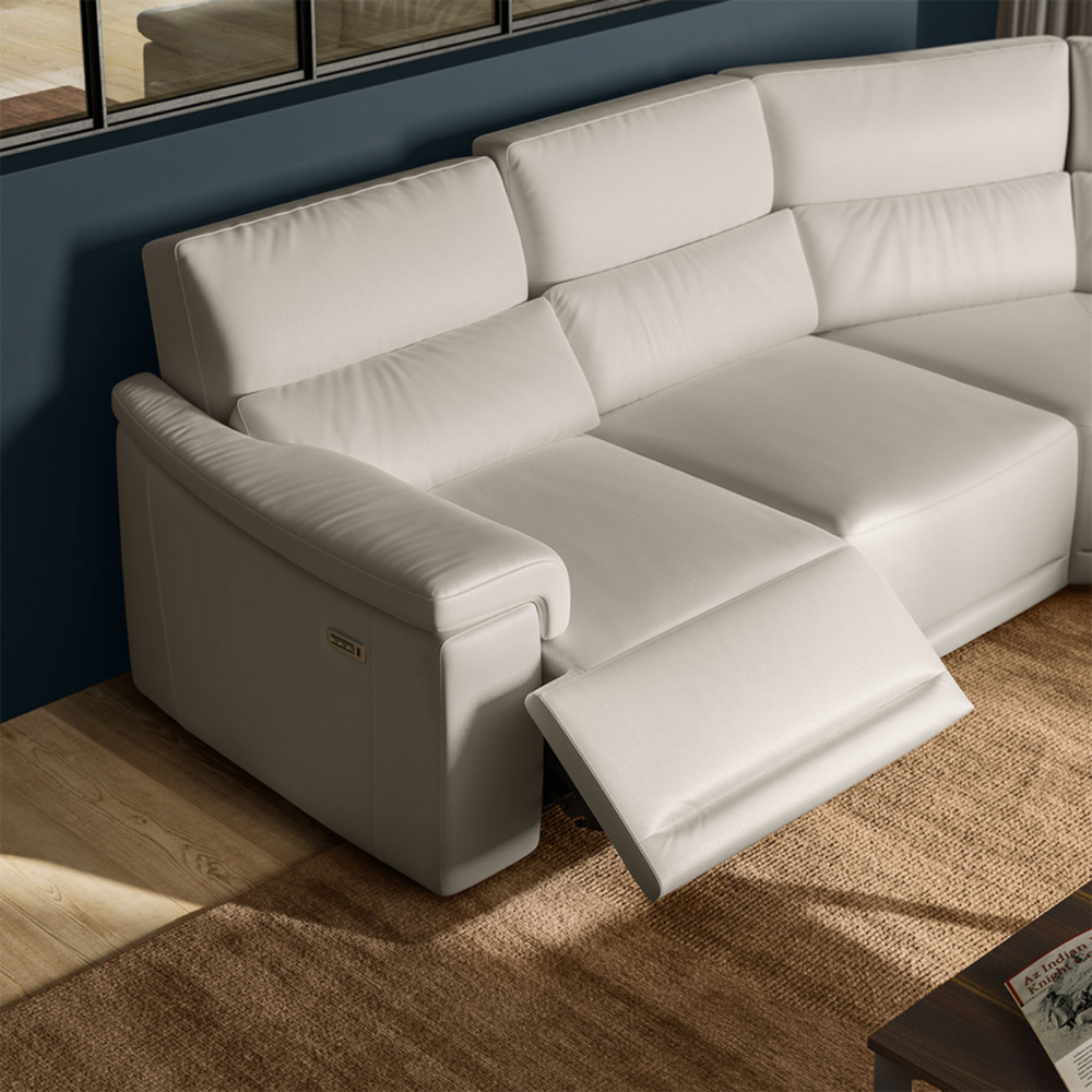 Brama Dual Power Reclining Sofa By Natuzzi