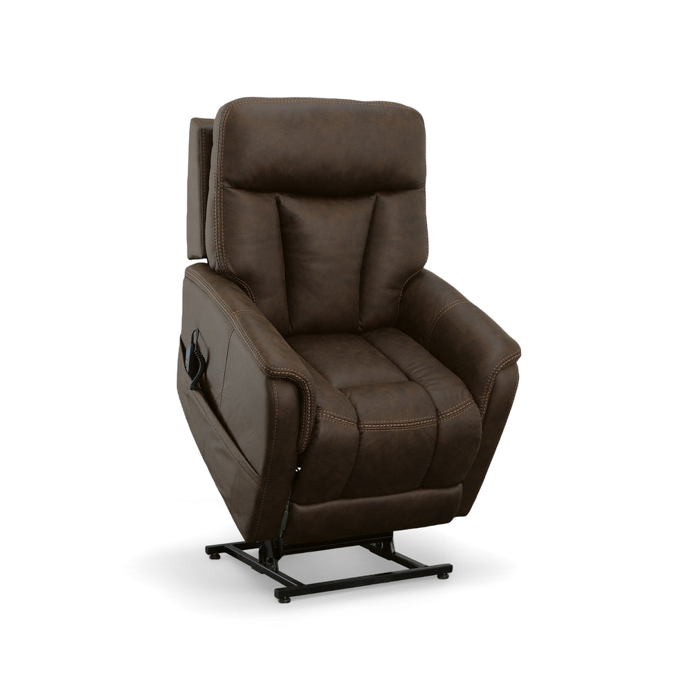 Atlas Fabric Power Lift Recliner with Power Headrest & Lumbar