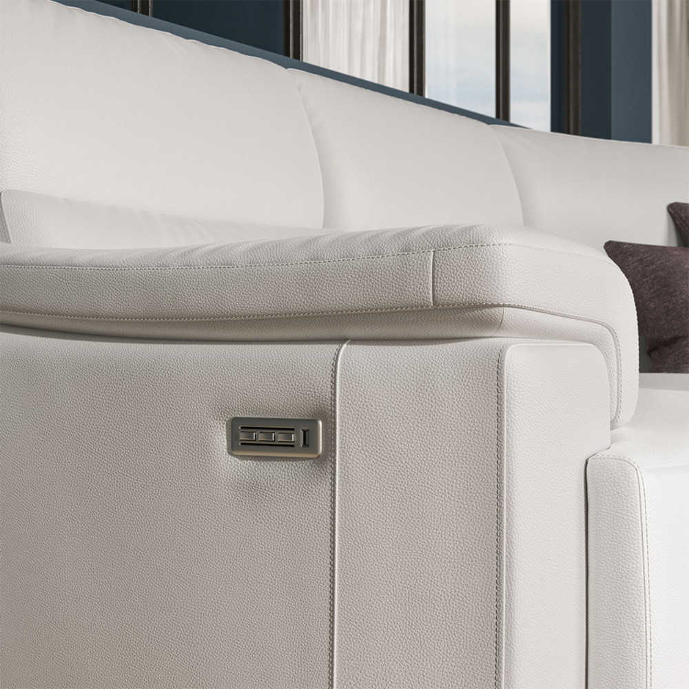 Brama Dual Power Reclining Sofa By Natuzzi