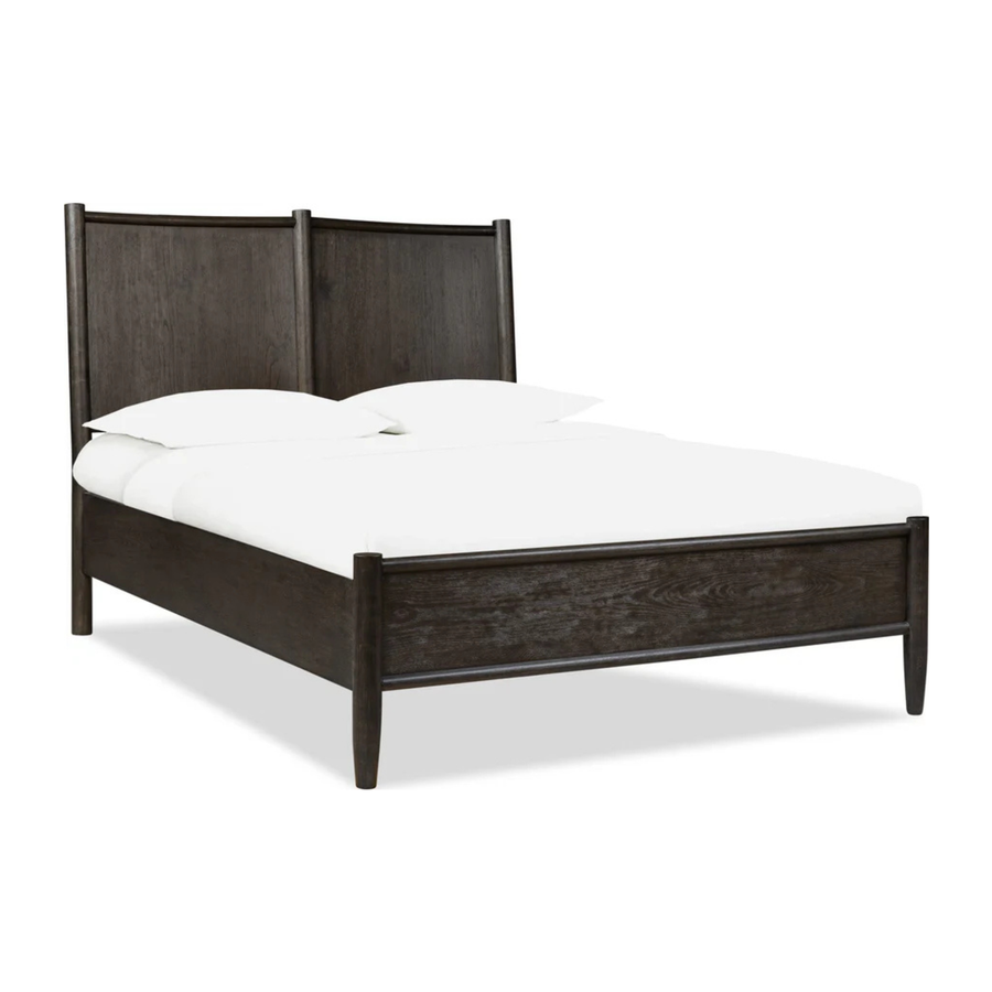 Ridgewood Oak Wood Platform Bed in Yin