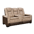 Rider Dual Power Recliner Loveseat