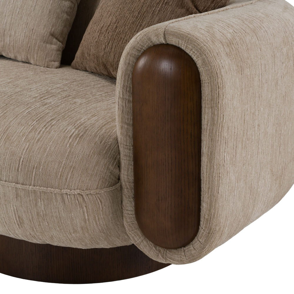 Amber Wood II Multi Color Sofa 110