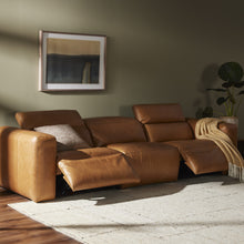Cloud Leather Power Recliner 3-Piece Sectional