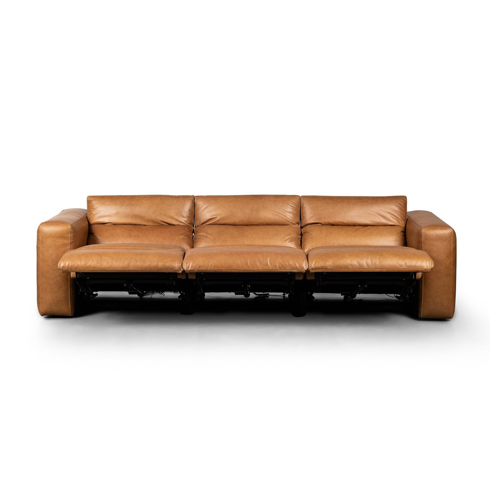Cloud Leather Power Recliner 3-Piece Sectional