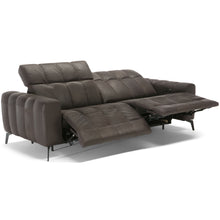 Natuzzi Editions Portento Power Reclining Sofa - reclined view