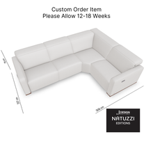 BALTIMORA Power Dual Recliner 4pc Sectional by Natuzzi