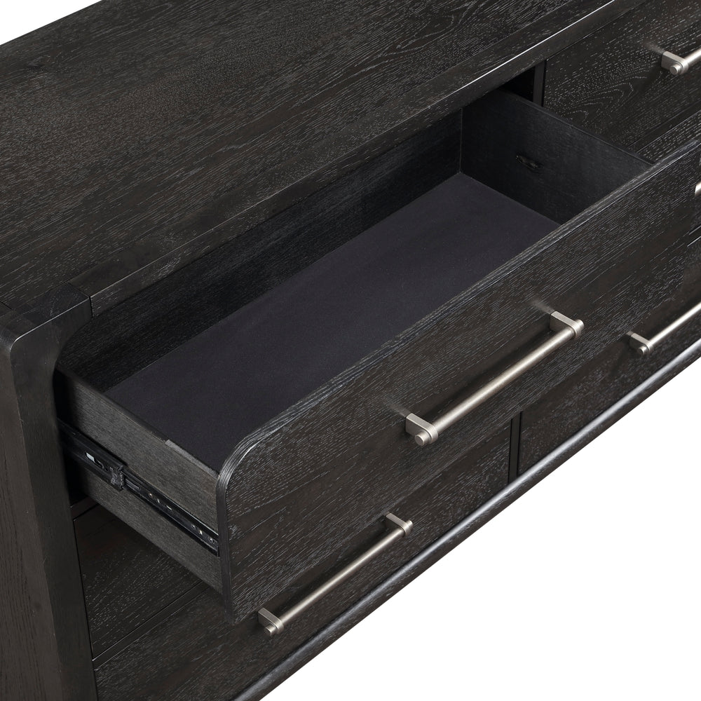 Onyx Black 6-Drawer Dresser