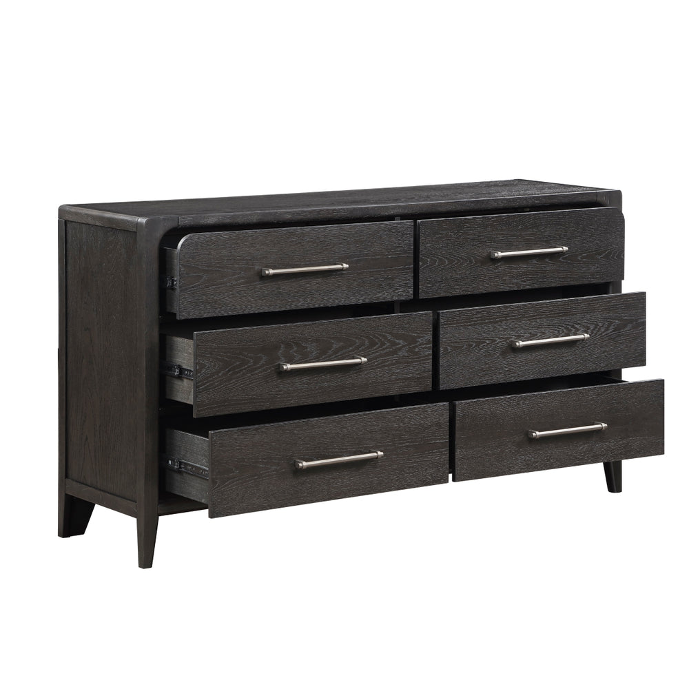 Onyx Black 6-Drawer Dresser