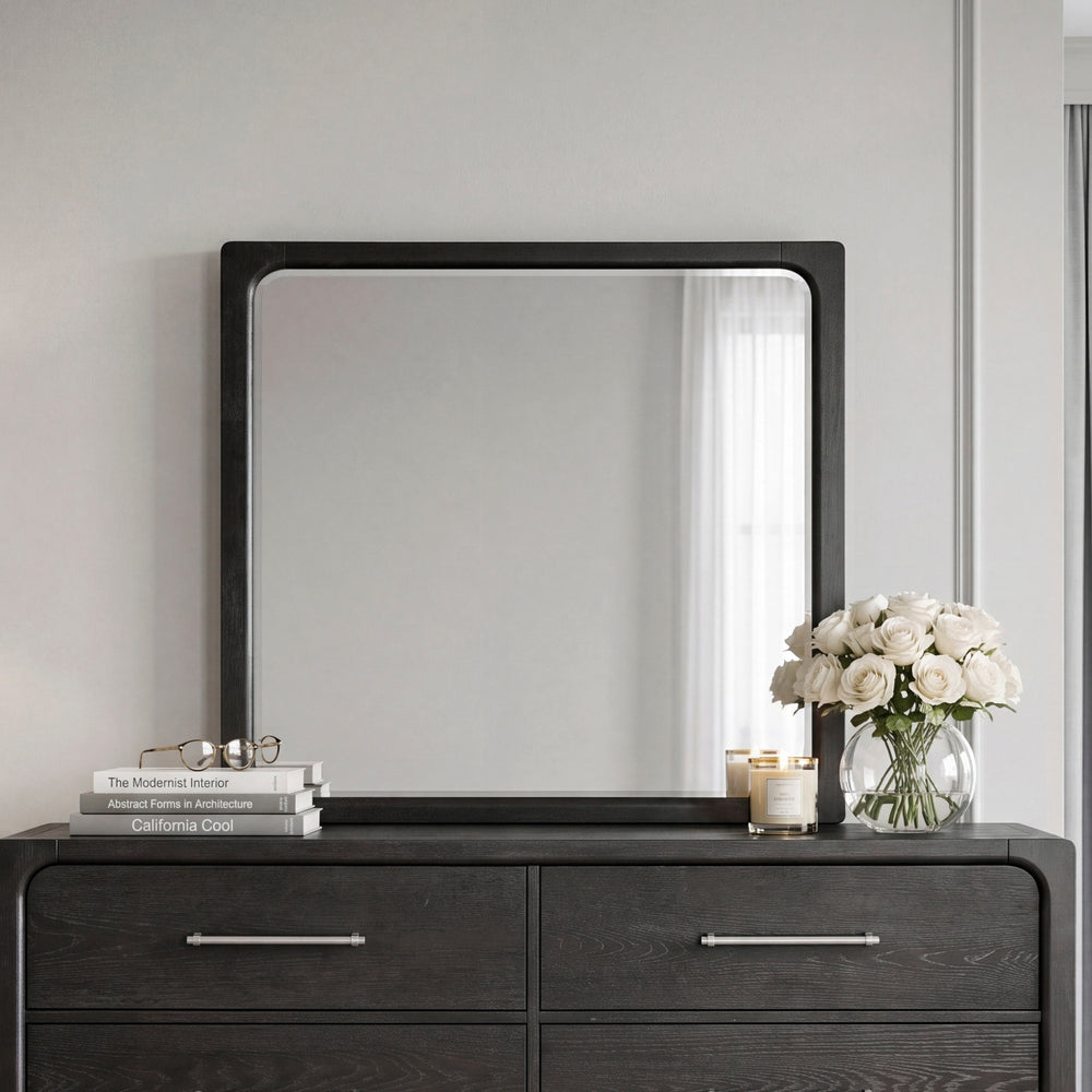 Onyx Black Dresser with Mirror