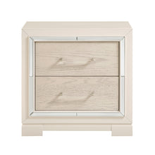 Opal Gray Glam Nightstand