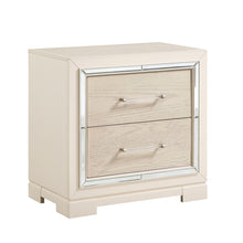 Opal Gray Glam Nightstand