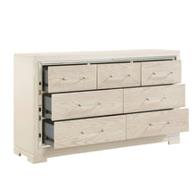 Opal Gray Glam 7-Drawer Dresser