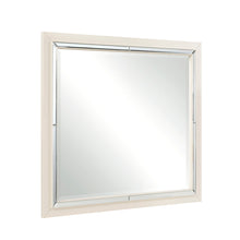Opal Gray Glam Dresser with Mirror