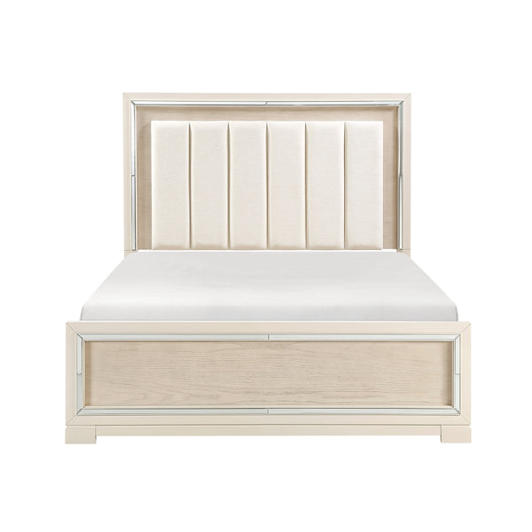 Opal Gray Glam Bed