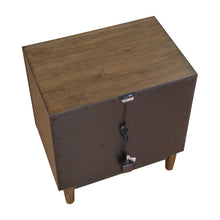 Vesper Brown Nightstand with USB Charging