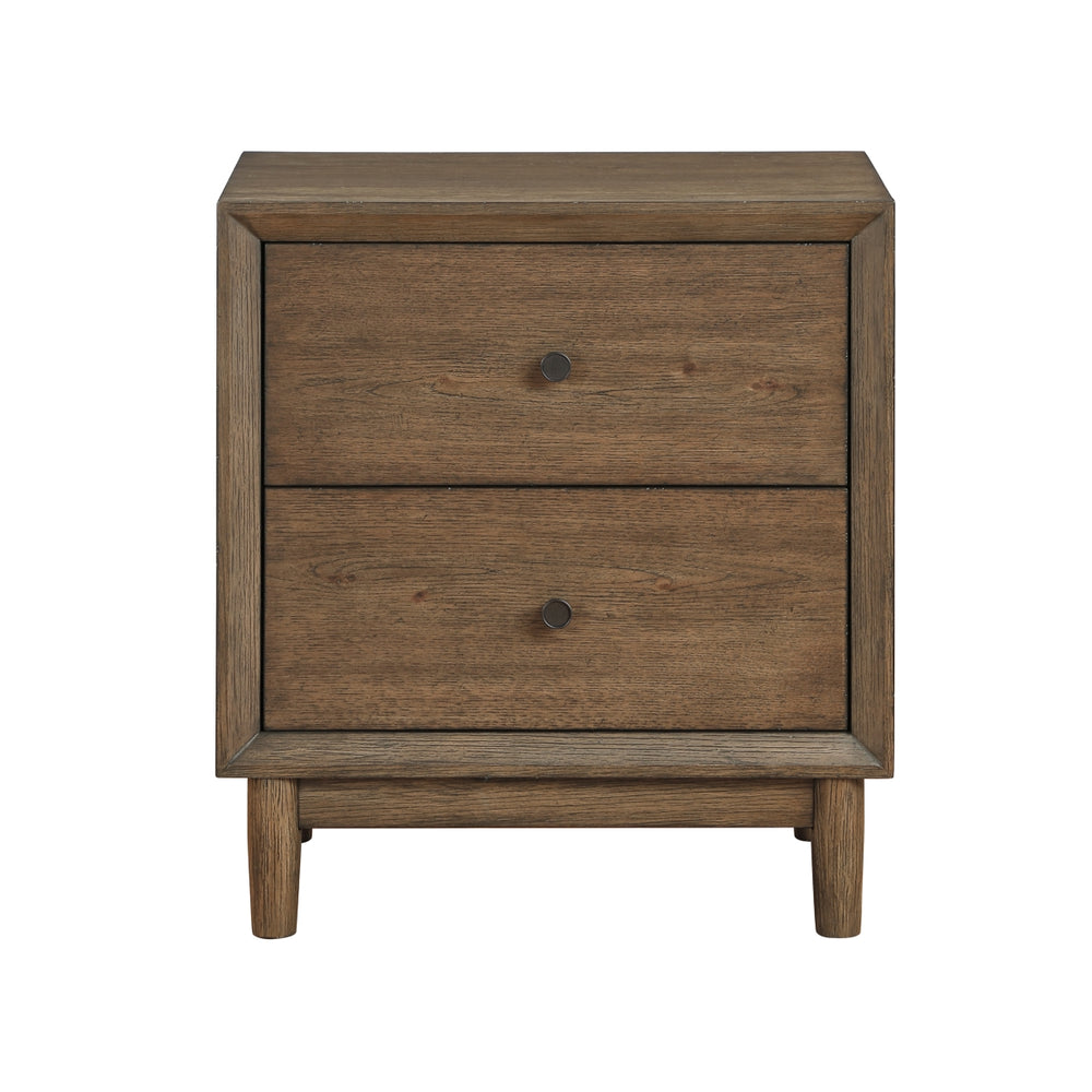 Vesper Brown Nightstand with USB Charging