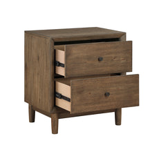 Vesper Brown Nightstand with USB Charging