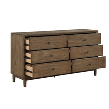 Vesper Brown 6-Drawer Dresser