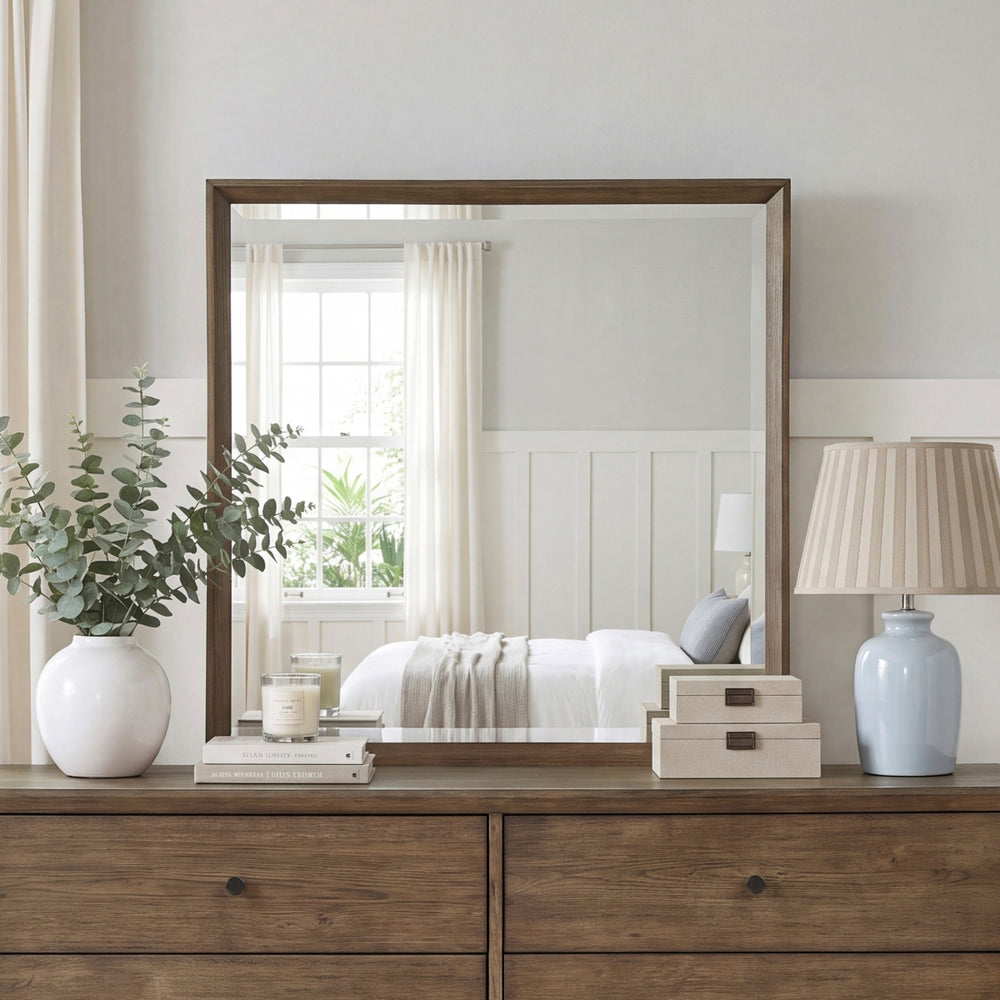 Vesper Brown Dresser Mirror