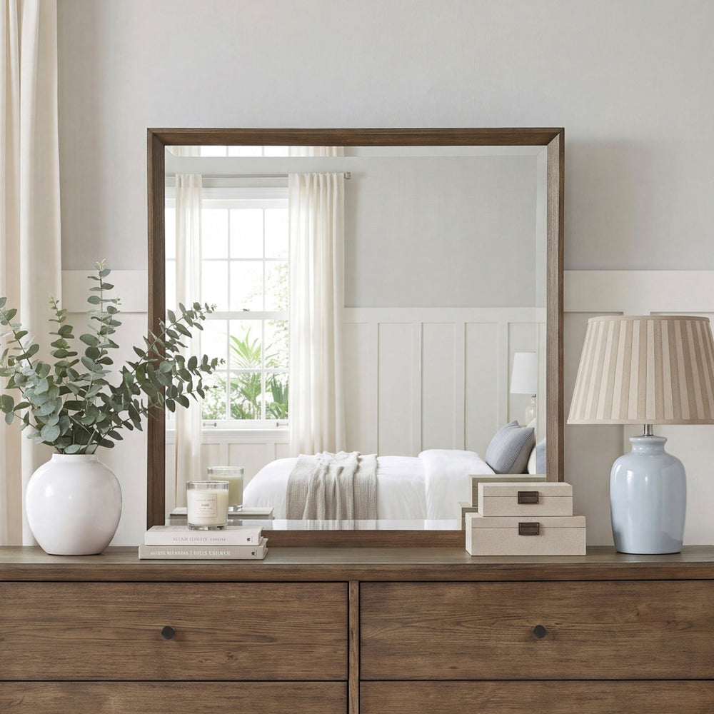 Vesper Brown Bedroom Collection lifestyle room view