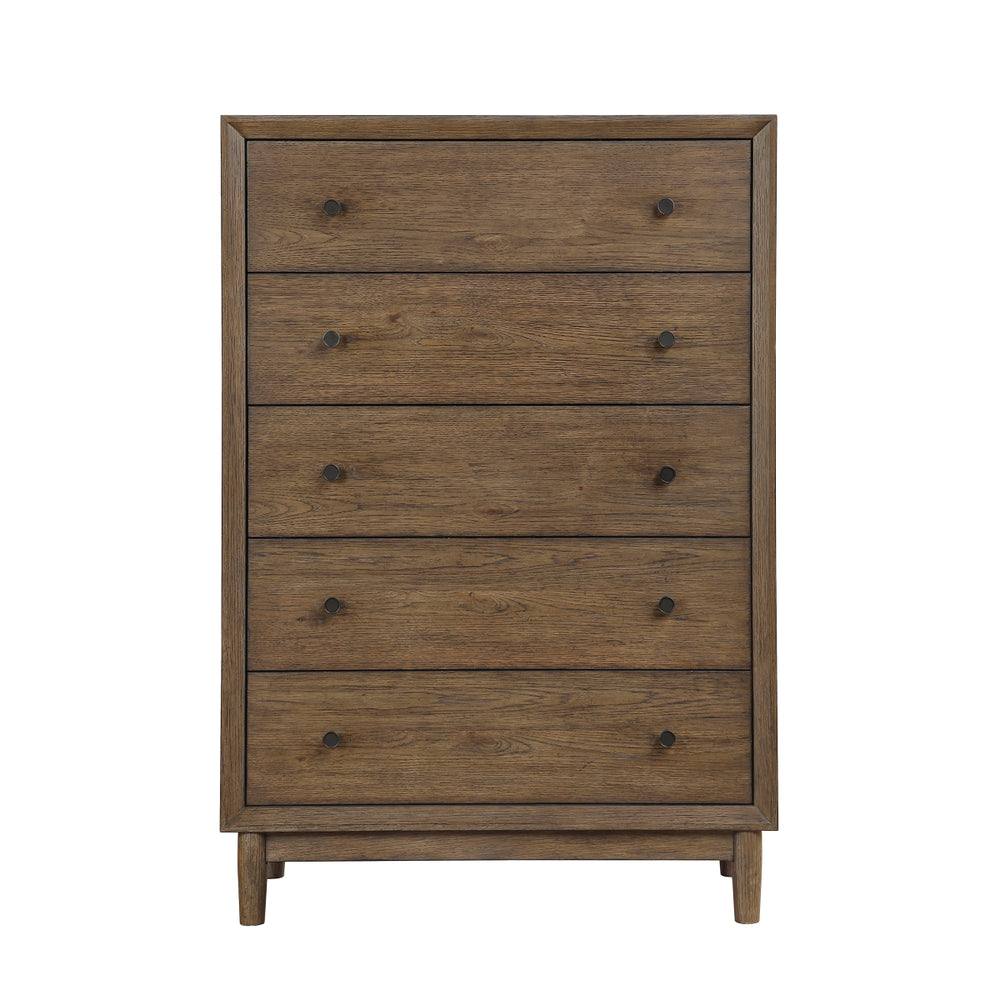 Vesper Brown 5-Drawer Chest