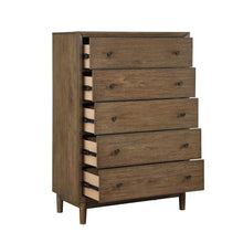 Vesper Brown 5-Drawer Chest
