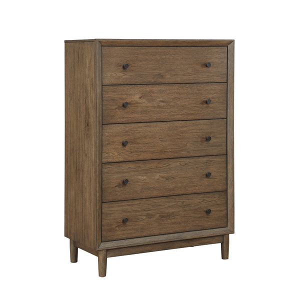 Vesper Brown 5-Drawer Chest alternate view