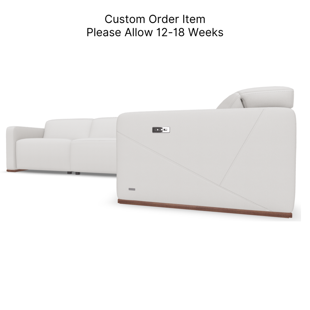 BALTIMORA Power Dual Recliner 4pc Sectional by Natuzzi