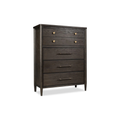 Ridgewood Five Drawer Oak Wood Chest in Yin