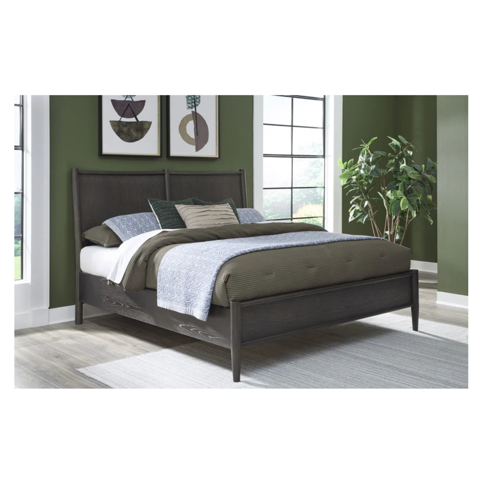 Ridgewood Oak Wood Platform Bed in Yin