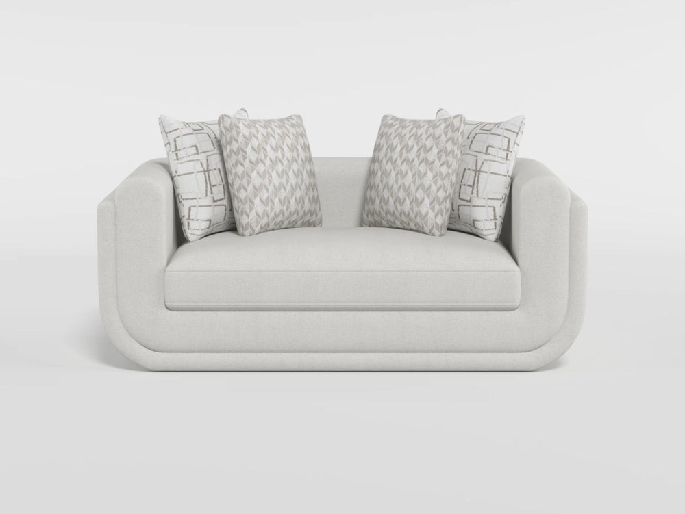 Cozy Collection Love Seat w/4 Designer Accent Pillows