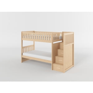 Bartly Twin/Twin Step Bunk Bed with Twin Trundle
