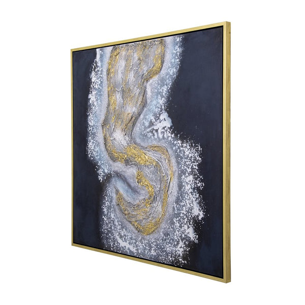 3D Hand-painted canvas | Gold foil accents | Textured details alternate view