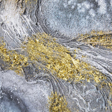 3D Hand-painted canvas | Gold foil accents | Textured details