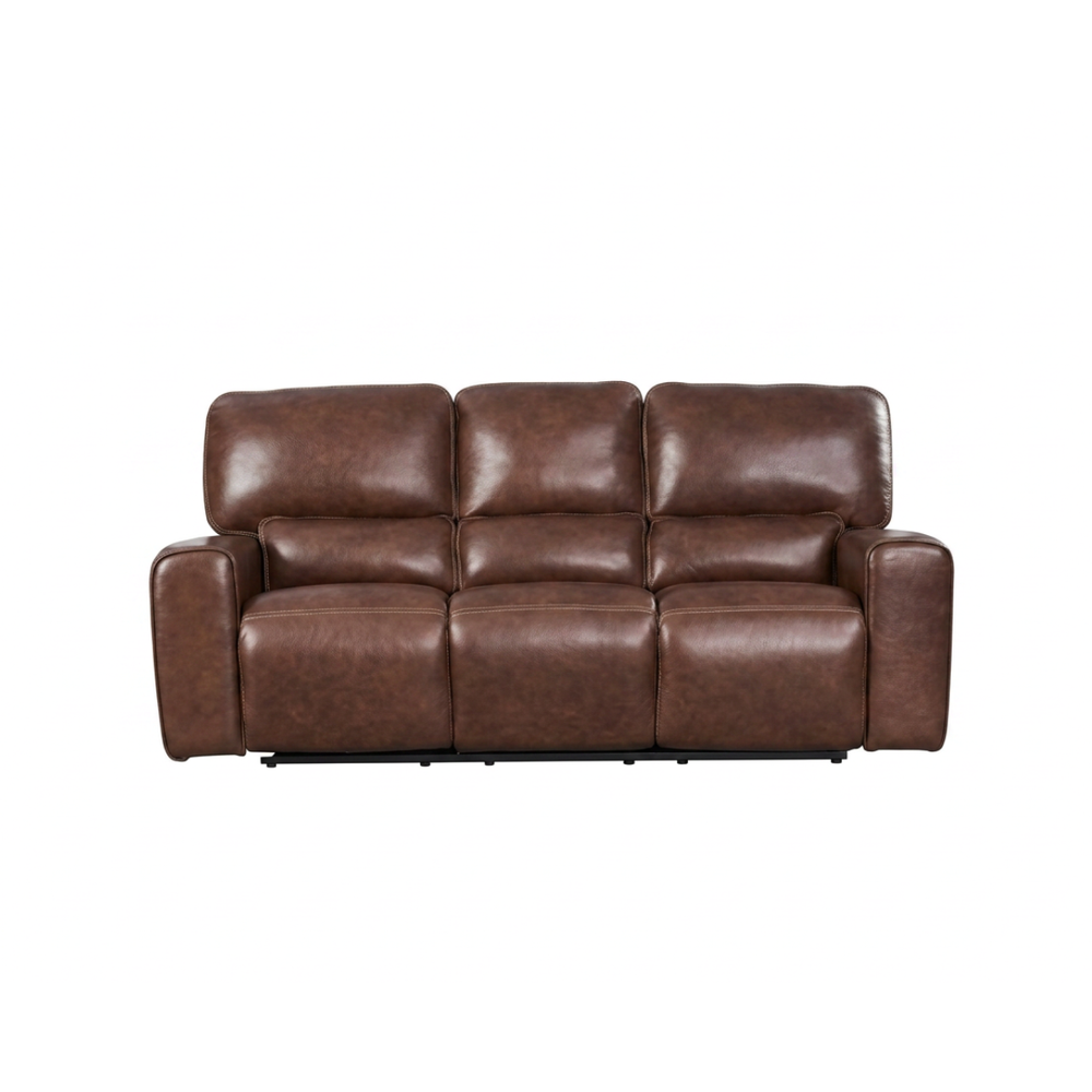 Charles Power Reclining Sofa— Brown