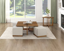 Cozy Collection Coffee Table w/ 4 Ottomans