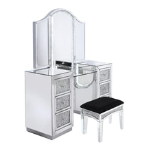 Emily Mirrored Vanity With LED Lights & Stool