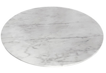 Roman 60''D Round Marble Dining Table with Matching 31.5‘’D Lazy Susan
