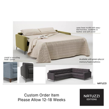 Fascino Leather Sofa Bed By Natuzzi