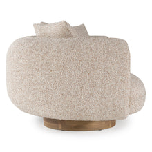 Amber Wood Multicolored Boucle Fabric + Ash Sofa