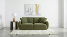 7th Street Modular Lounge Loveseat Green
