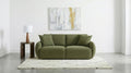 7th Street Modular Lounge Loveseat Green