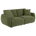 7th Street Modular Lounge Loveseat Green
