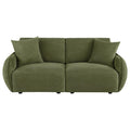 7th Street Modular Lounge Loveseat Green